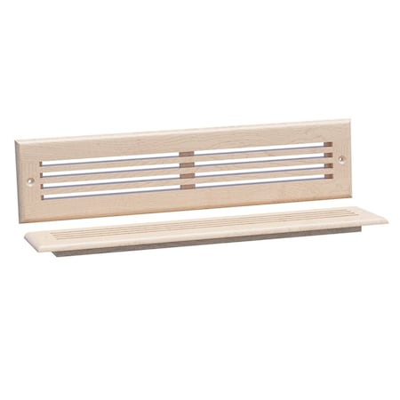 Designs Of Distinction 15.75"W Linear Style Toe Kick Vent - Hard Maple 01992214HM1